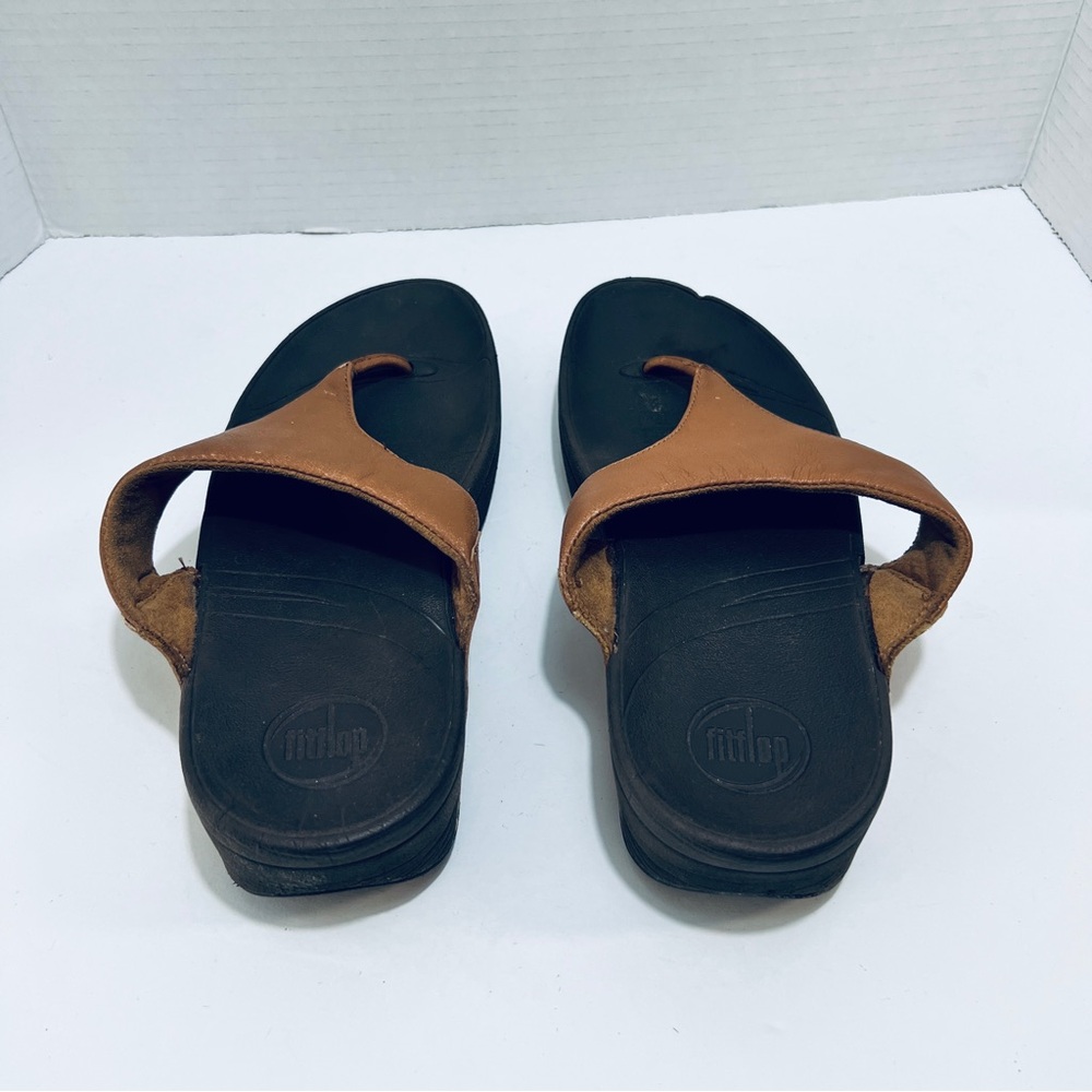 Fitflop Tan and Black Sandals - Picture 2 of 8